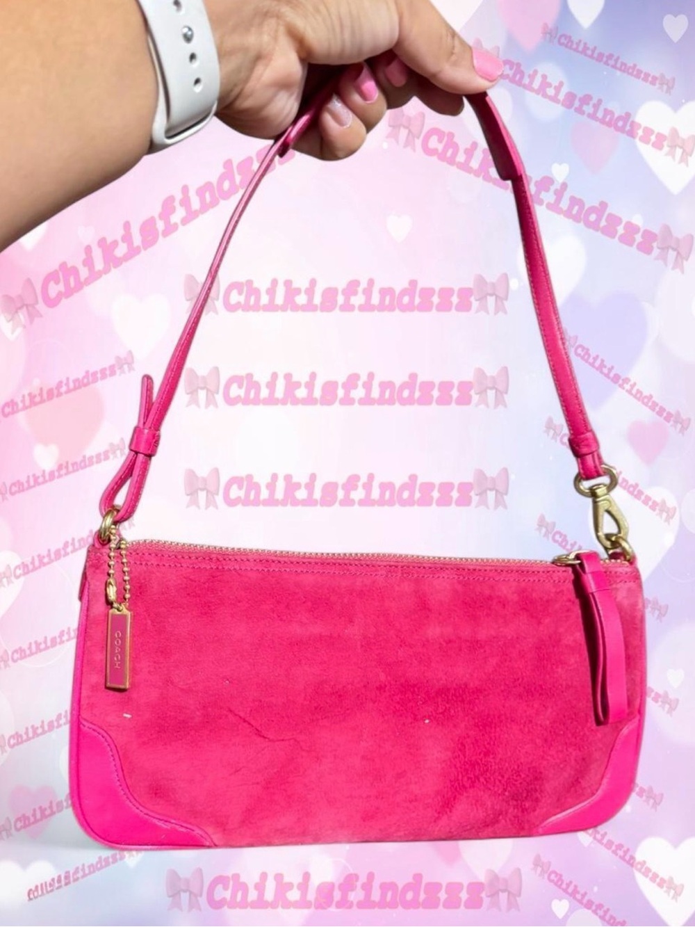 Coach Vintage Plaza Bag in Dark Fuchsia